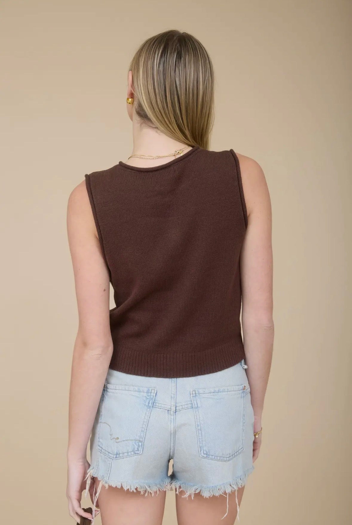 Elody Sleeveless Knit Top