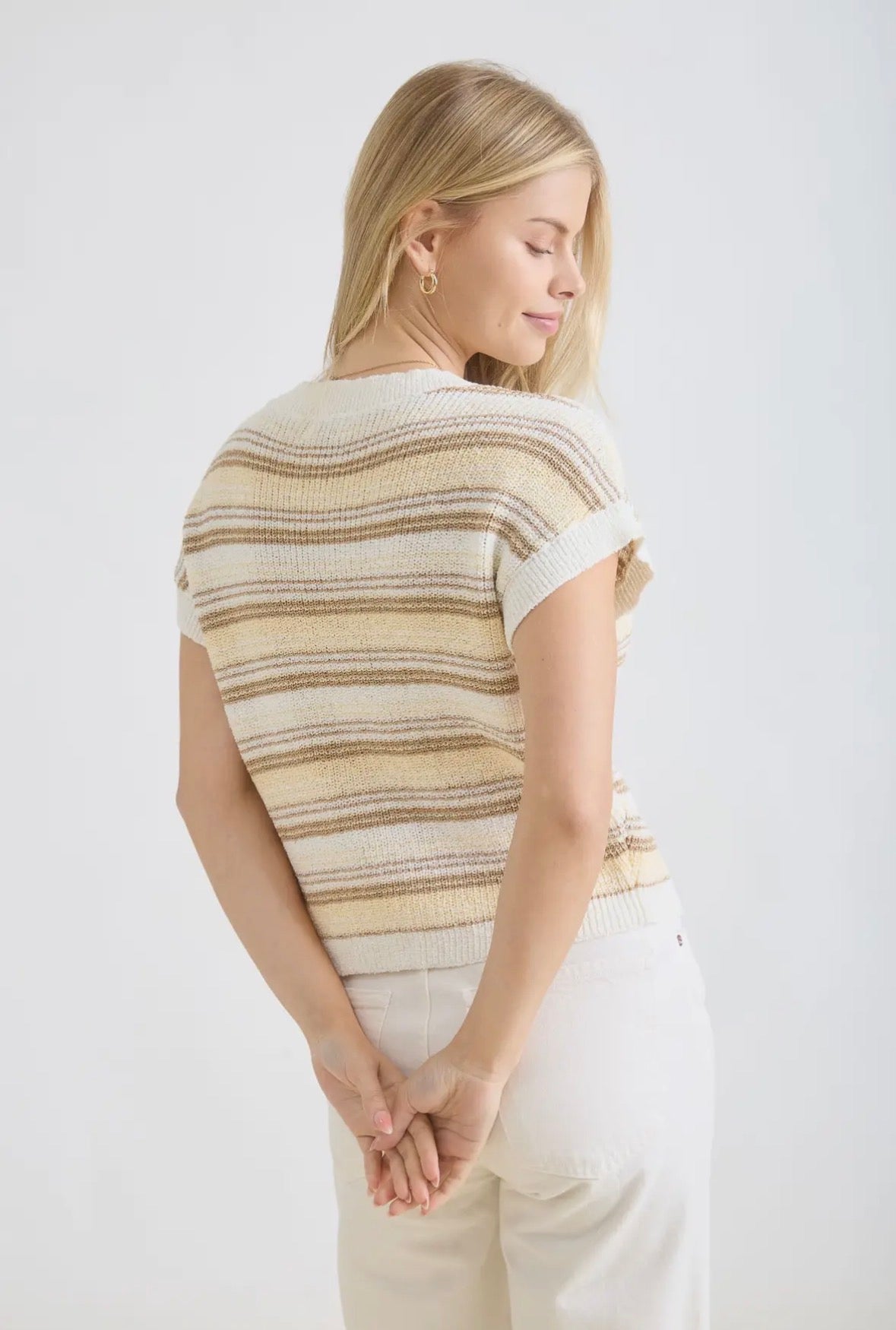 Golden Hour Stripe Knit Top