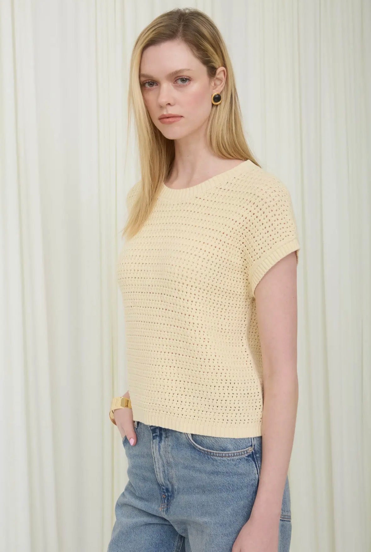 Buttercream Breeze Knit Top