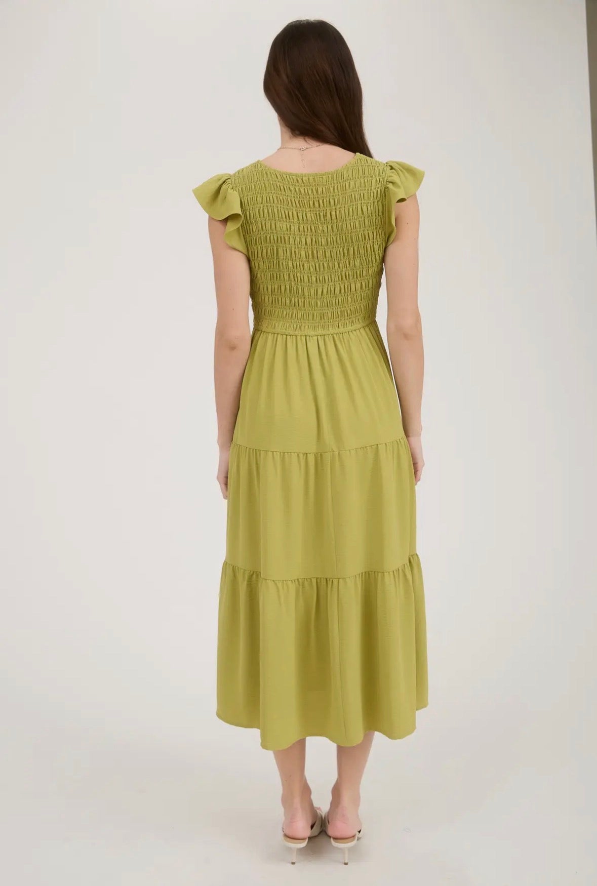 Key Lime Garden Maxi Dress