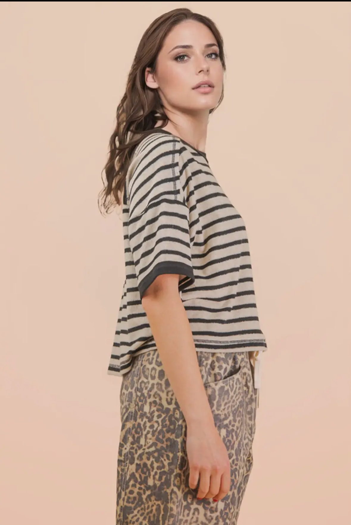 Bonjour Stripe Top
