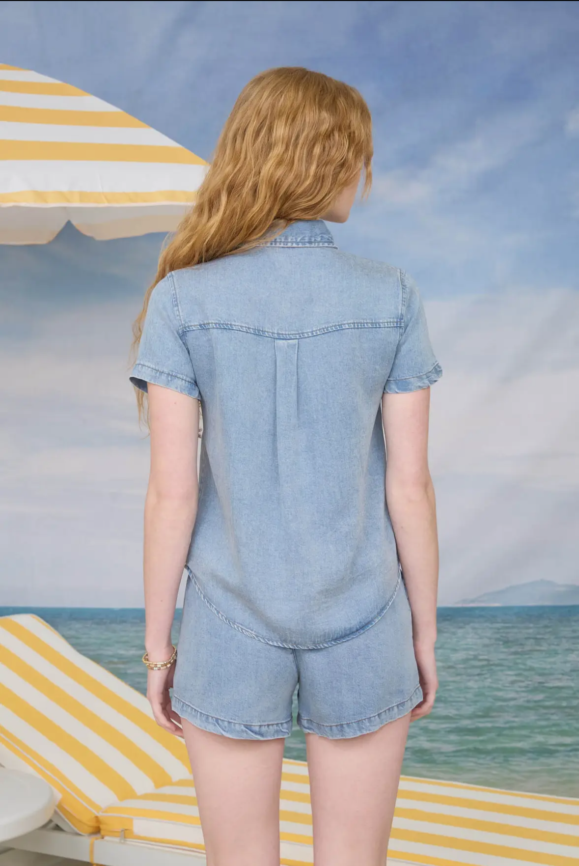 By the Sea Chambray Button Up
