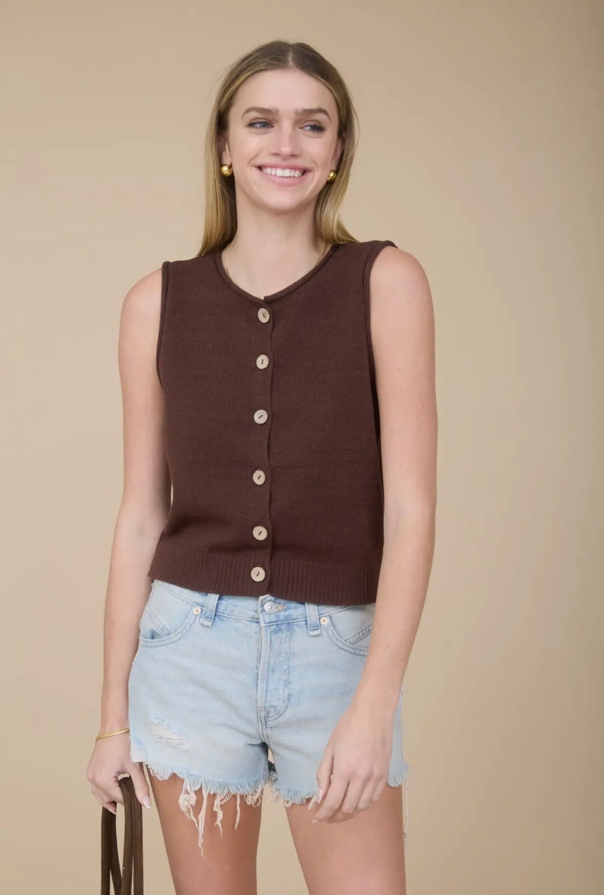 Elody Sleeveless Knit Top
