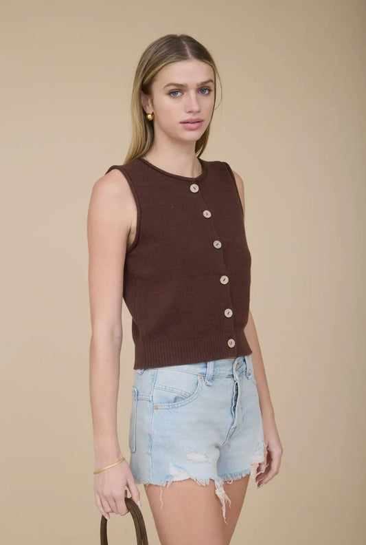 Elody Sleeveless Knit Top