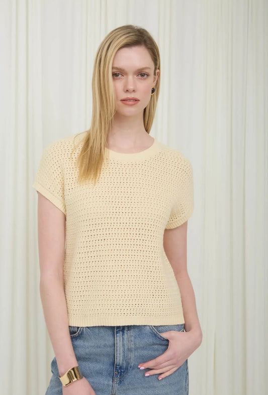 Buttercream Breeze Knit Top