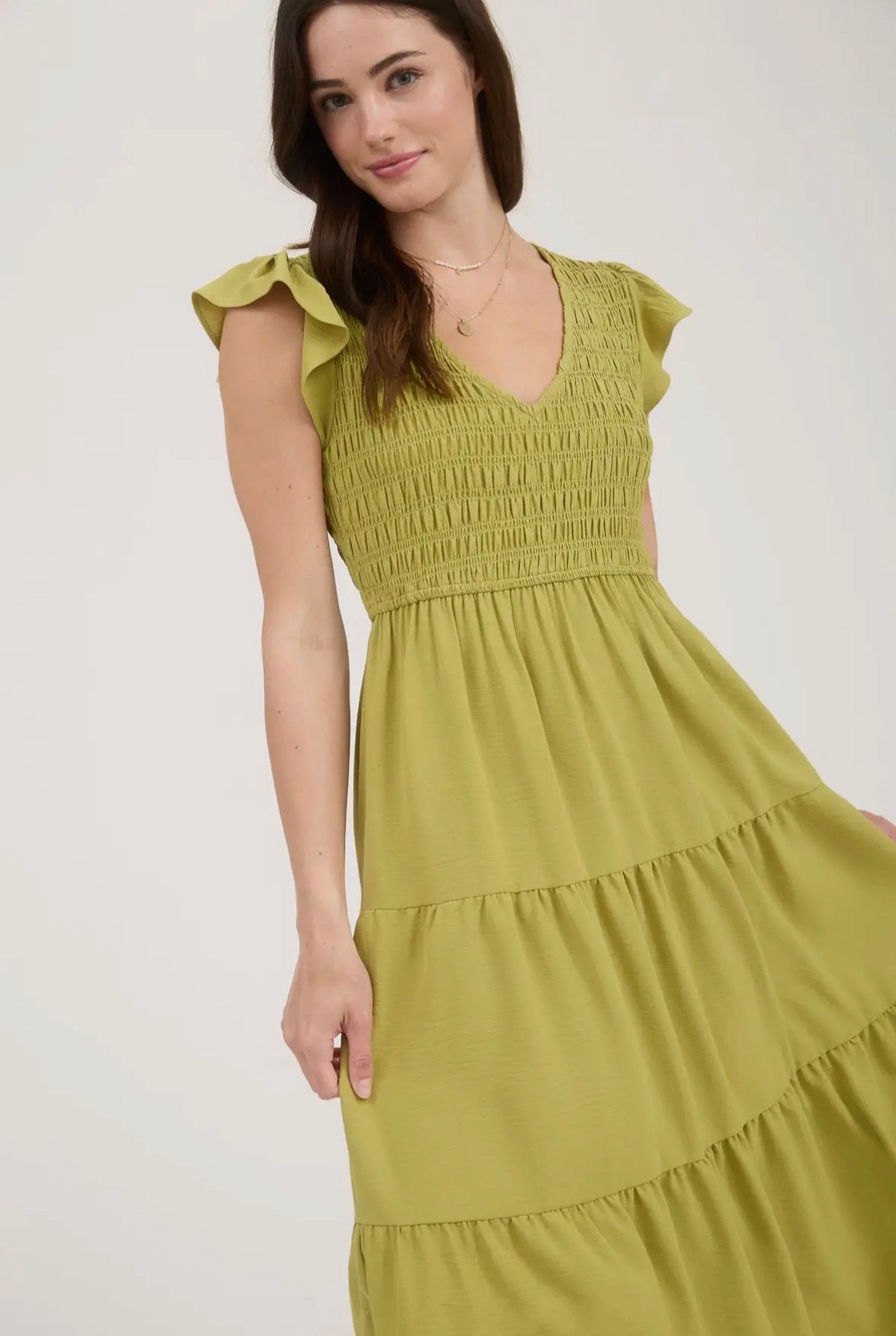 Key Lime Garden Maxi Dress