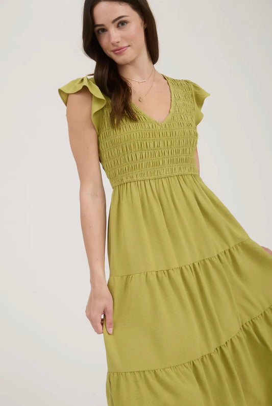 Key Lime Garden Maxi Dress