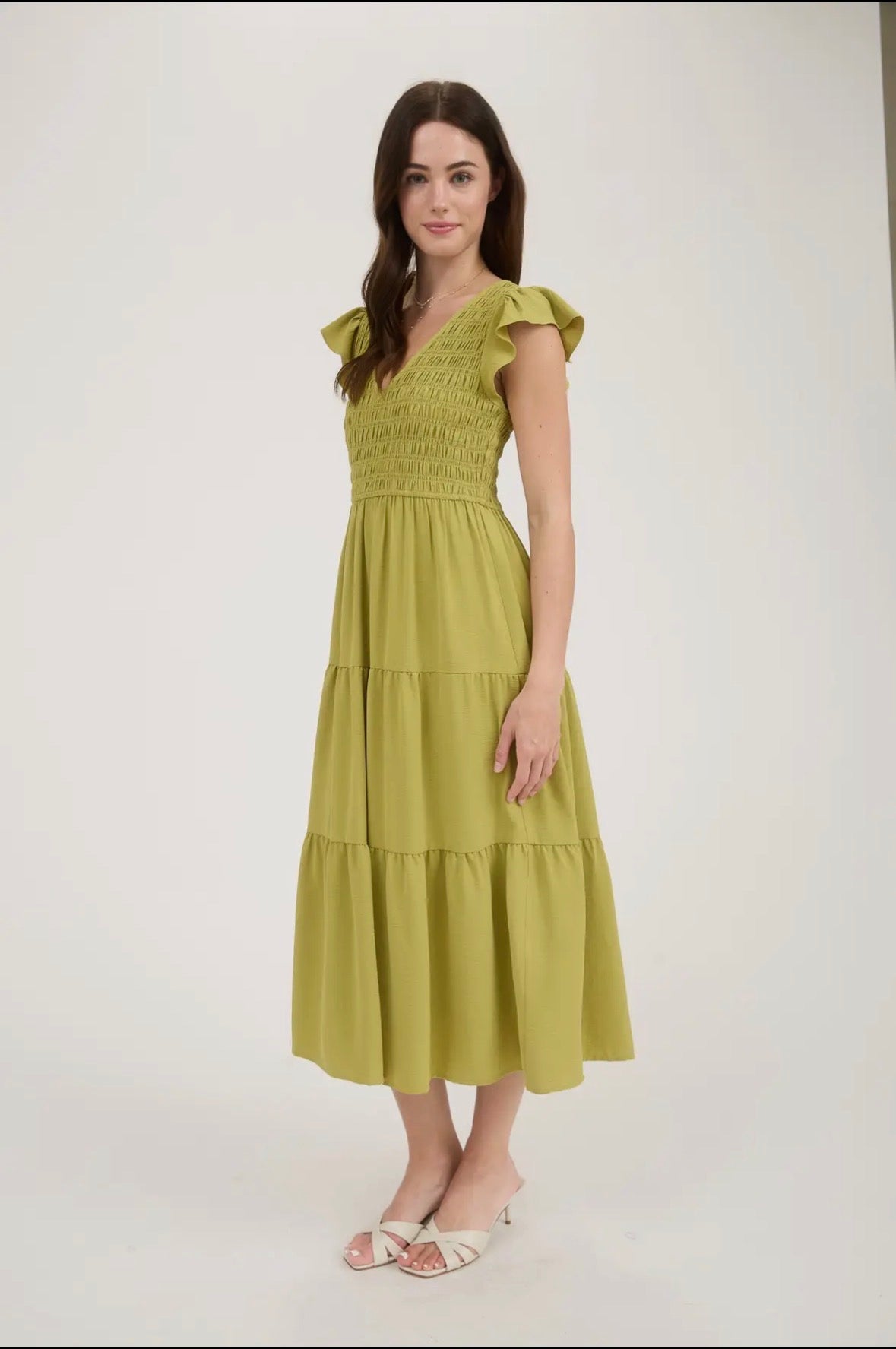 Key Lime Garden Maxi Dress