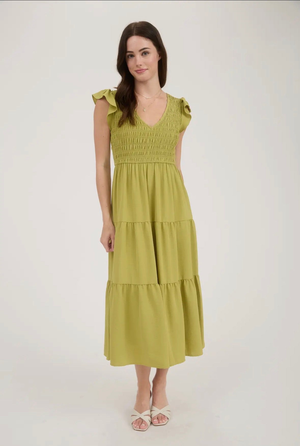 Key Lime Garden Maxi Dress