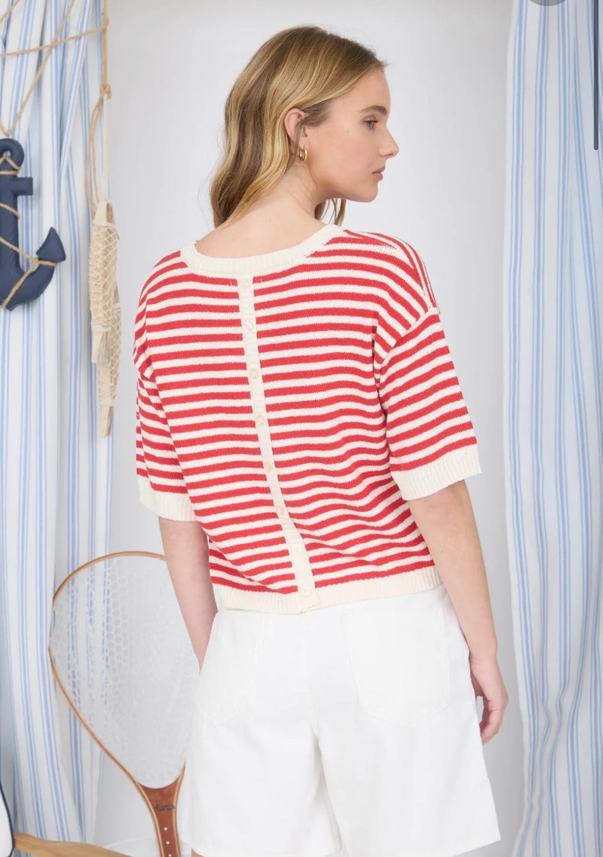 Newport Stripe Sweater Top