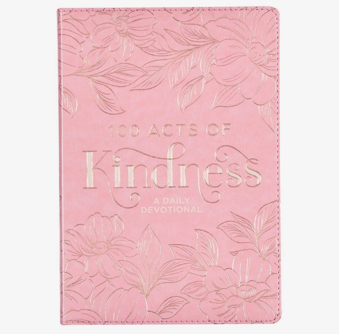 100 Acts of Kindness Faux Leather Devotional Book