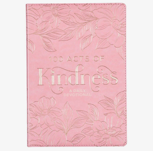 100 Acts of Kindness Faux Leather Devotional Book