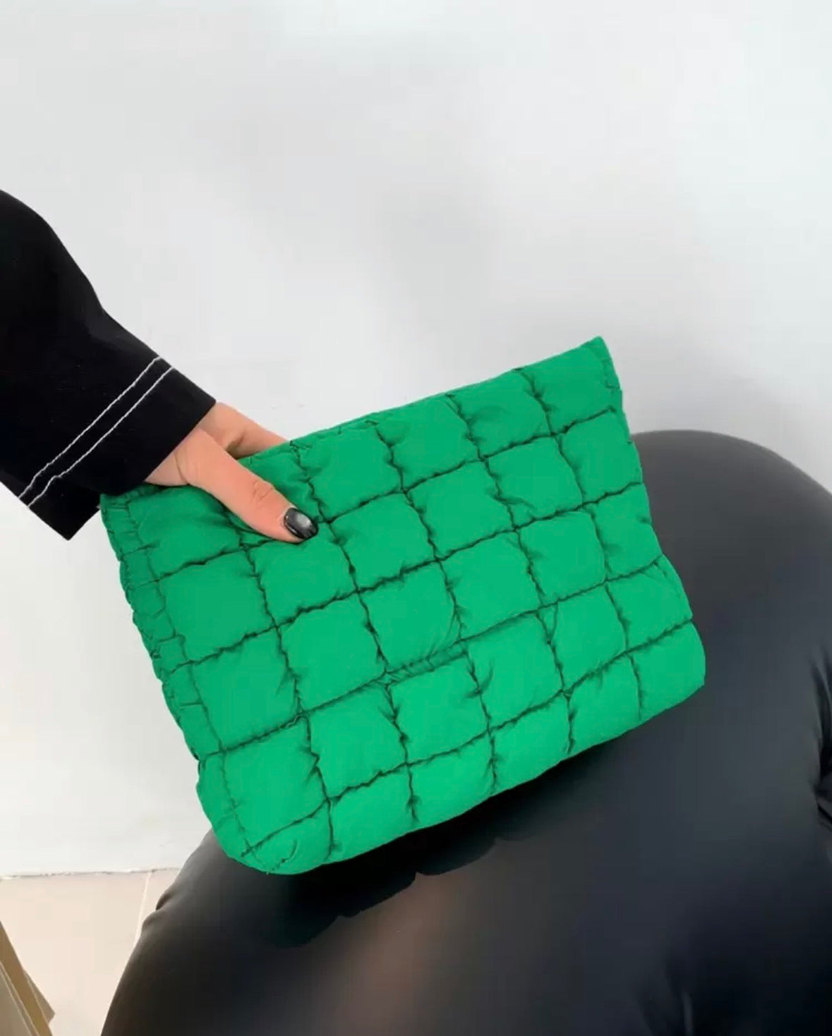 The Jet Set Quilted Cosmetic Pouch
