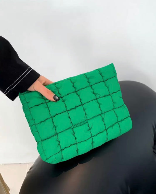 The Jet Set Quilted Cosmetic Pouch