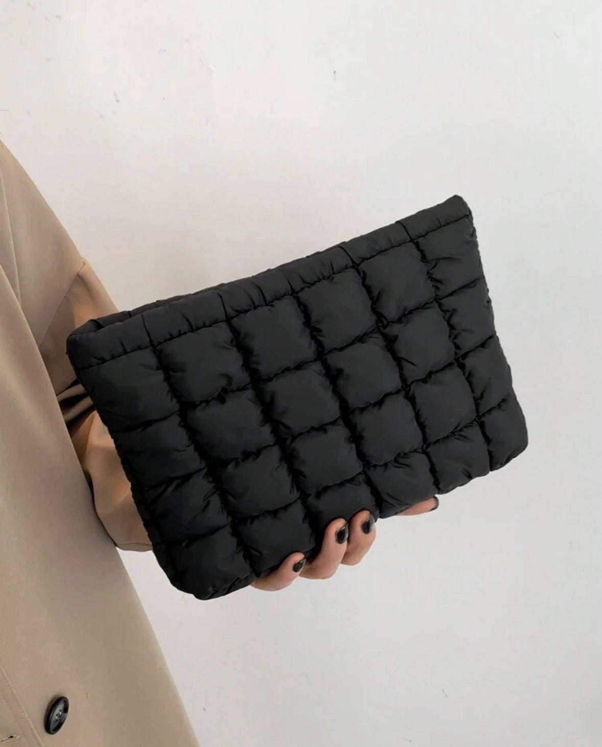 The Jet Set Quilted Cosmetic Pouch