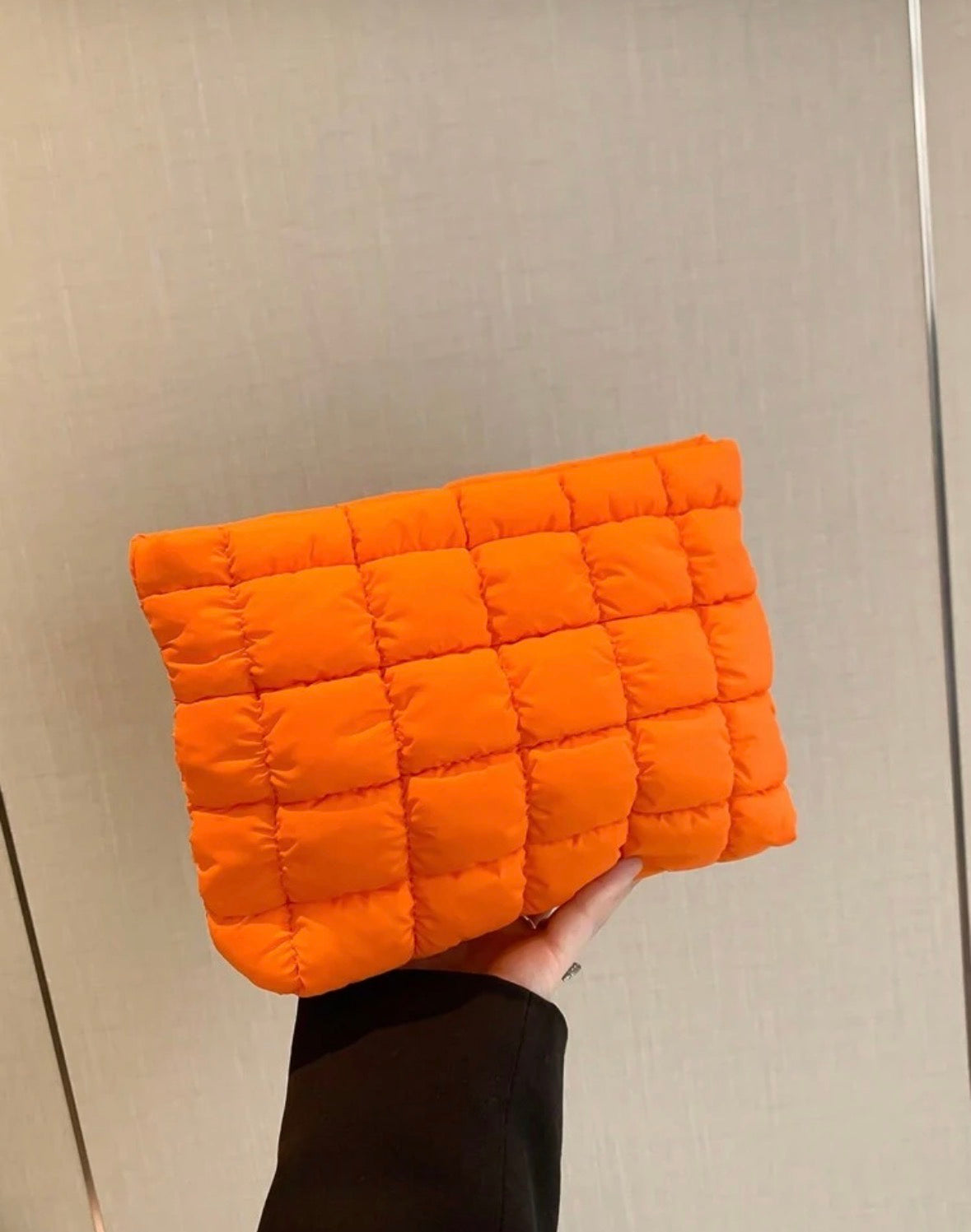 The Jet Set Quilted Cosmetic Pouch