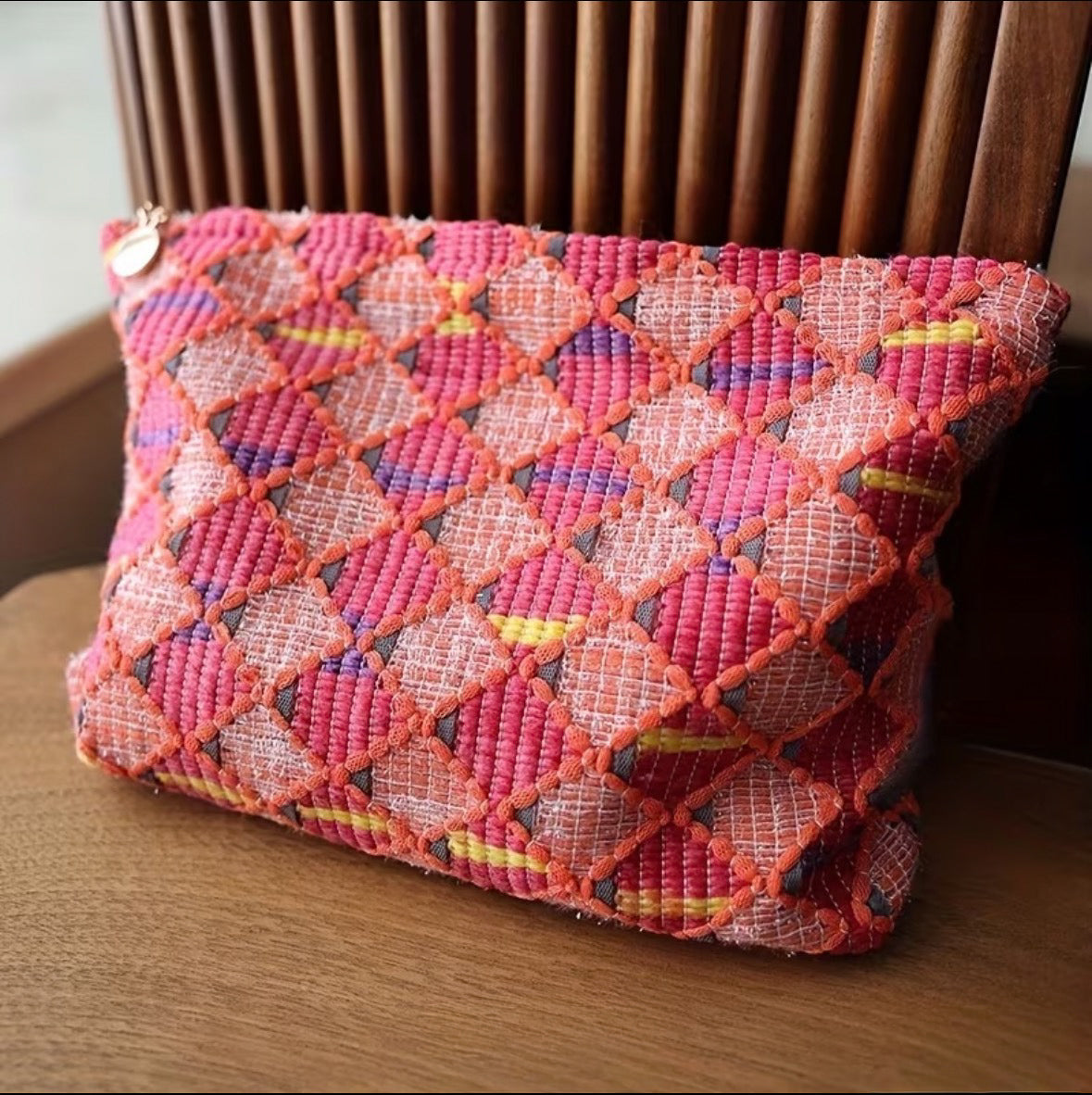 Marbella Woven Cosmetic Bag