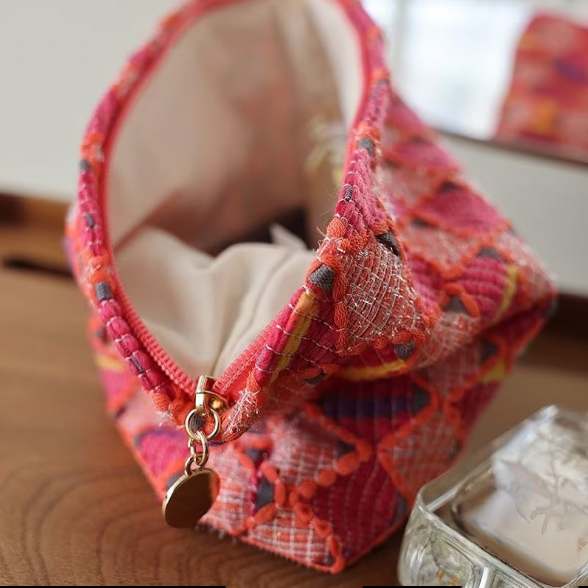 Marbella Woven Cosmetic Bag