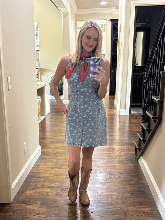 Wildflower Wash Denim Dress