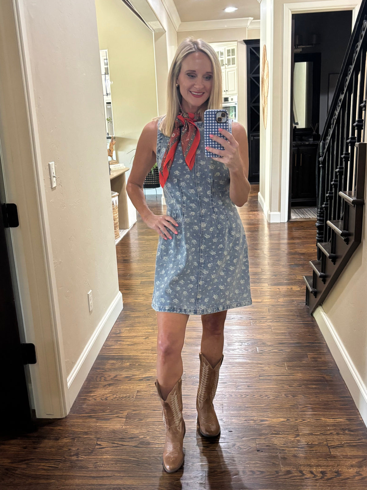 Wildflower Wash Denim Dress