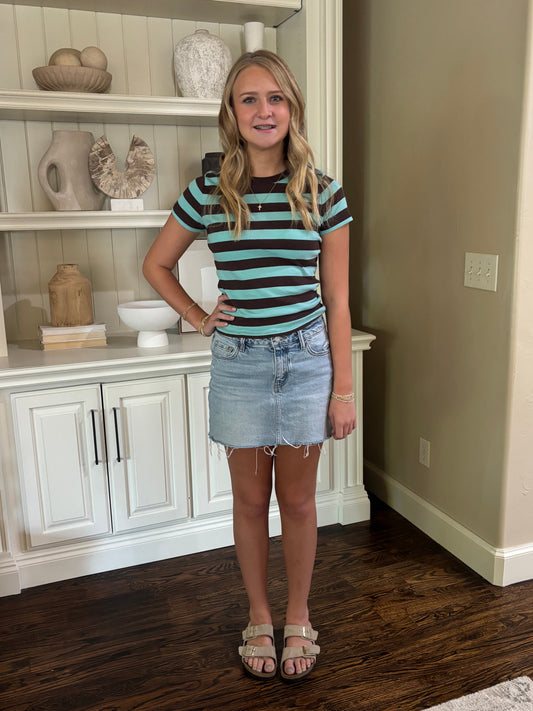 Off Duty Denim Skirt
