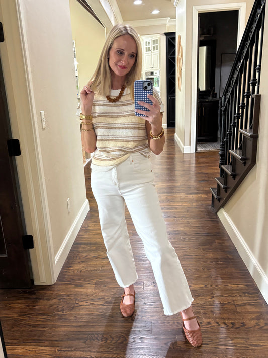 Golden Hour Stripe Knit Top