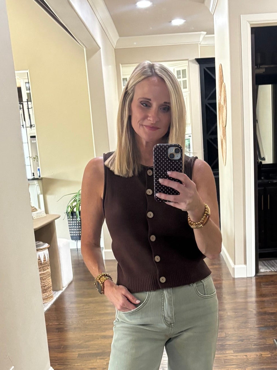 Elody Sleeveless Knit Top