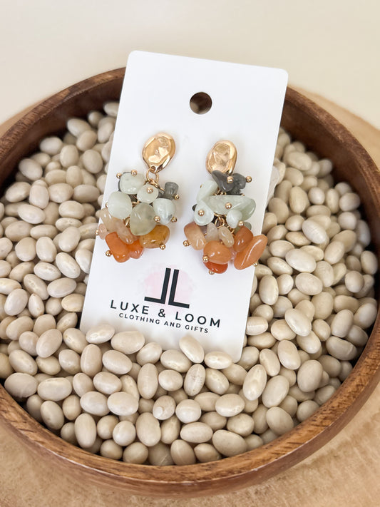 Autumn Grove Stone Drop Earrings