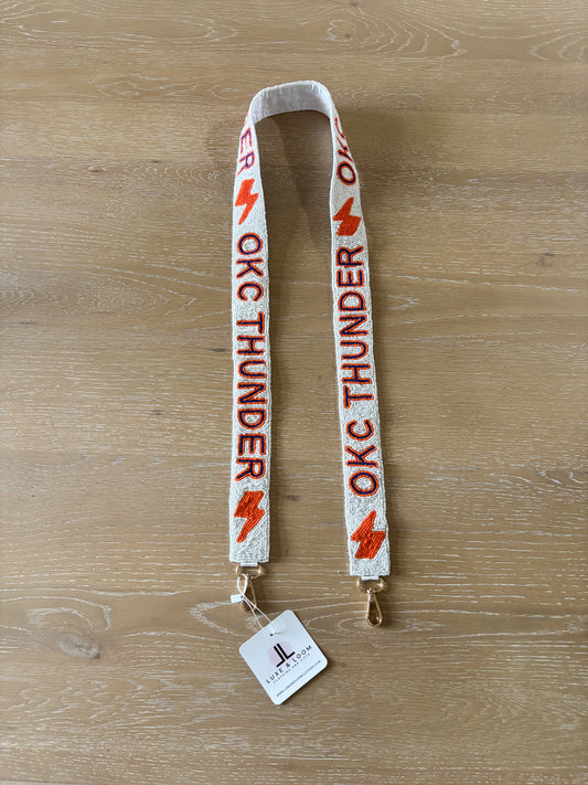 OKC Thunder Beaded Purse Strap